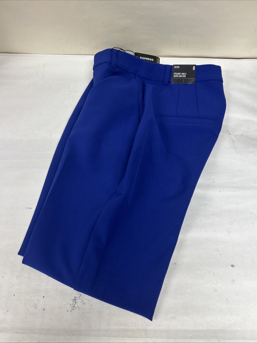 Express Women’s Editor Pant Straight Ankle Super High Rise Size 8 NWT